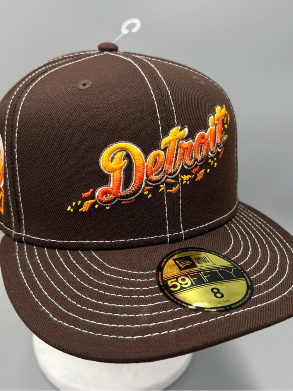 New Era 59fifty Fall Foliage Detroit Tigers 50th Anniversary Hat, MLB Cap, Sz 8